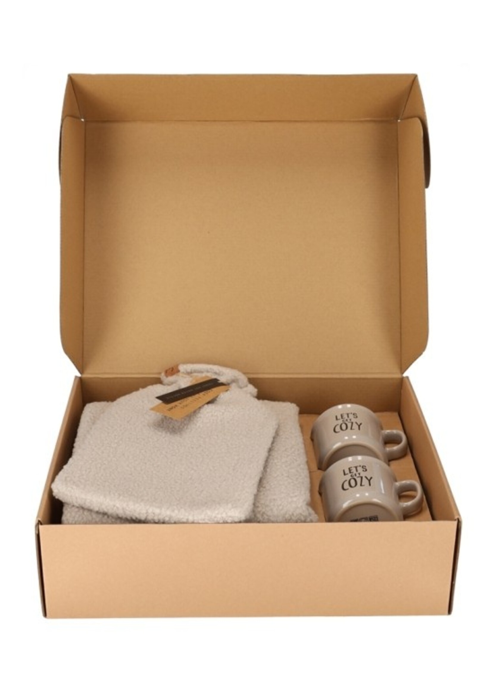 Gift set 'cozy' taupe (set van 4)