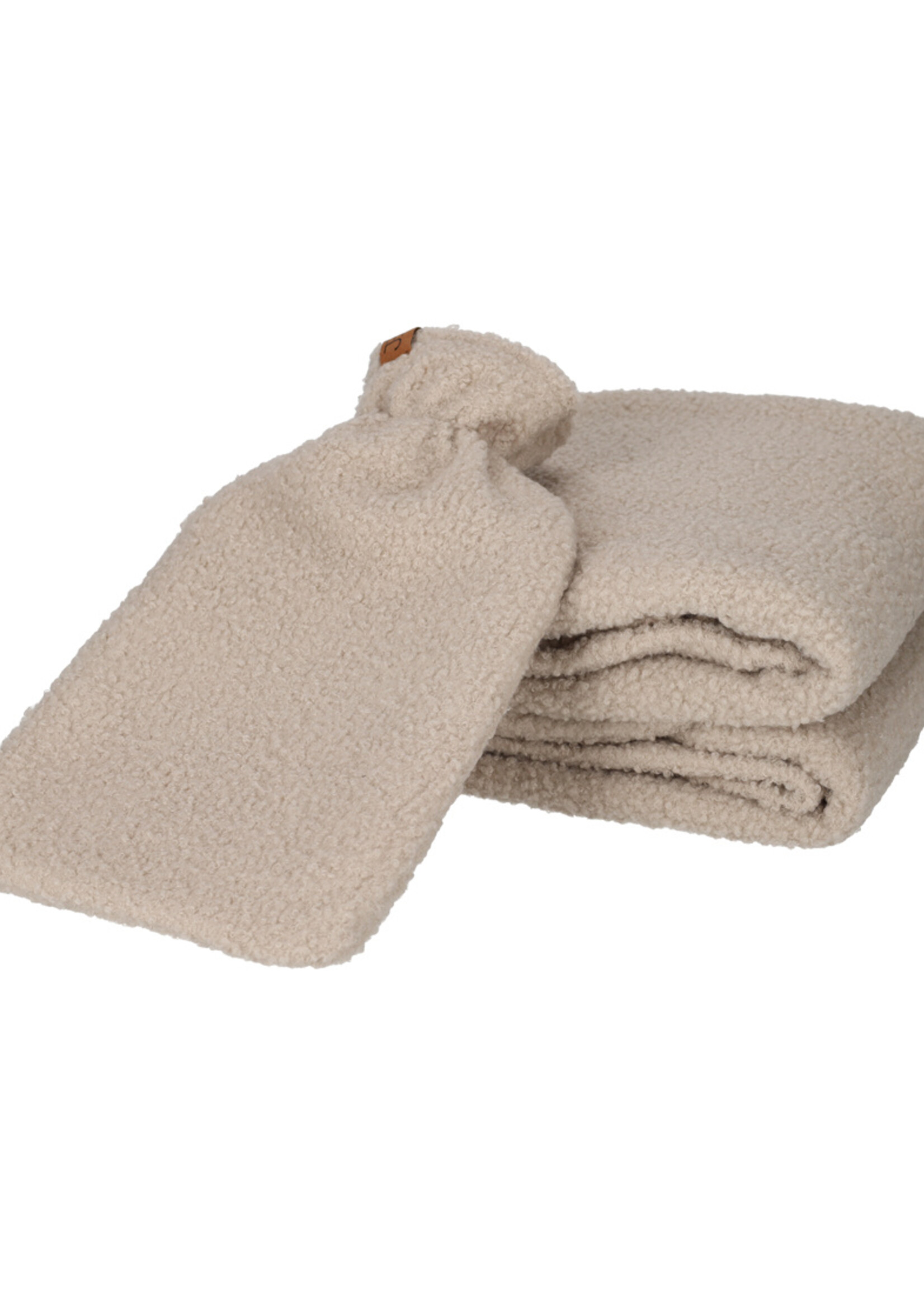 Gift set 'bouclé' taupe (set van 2)