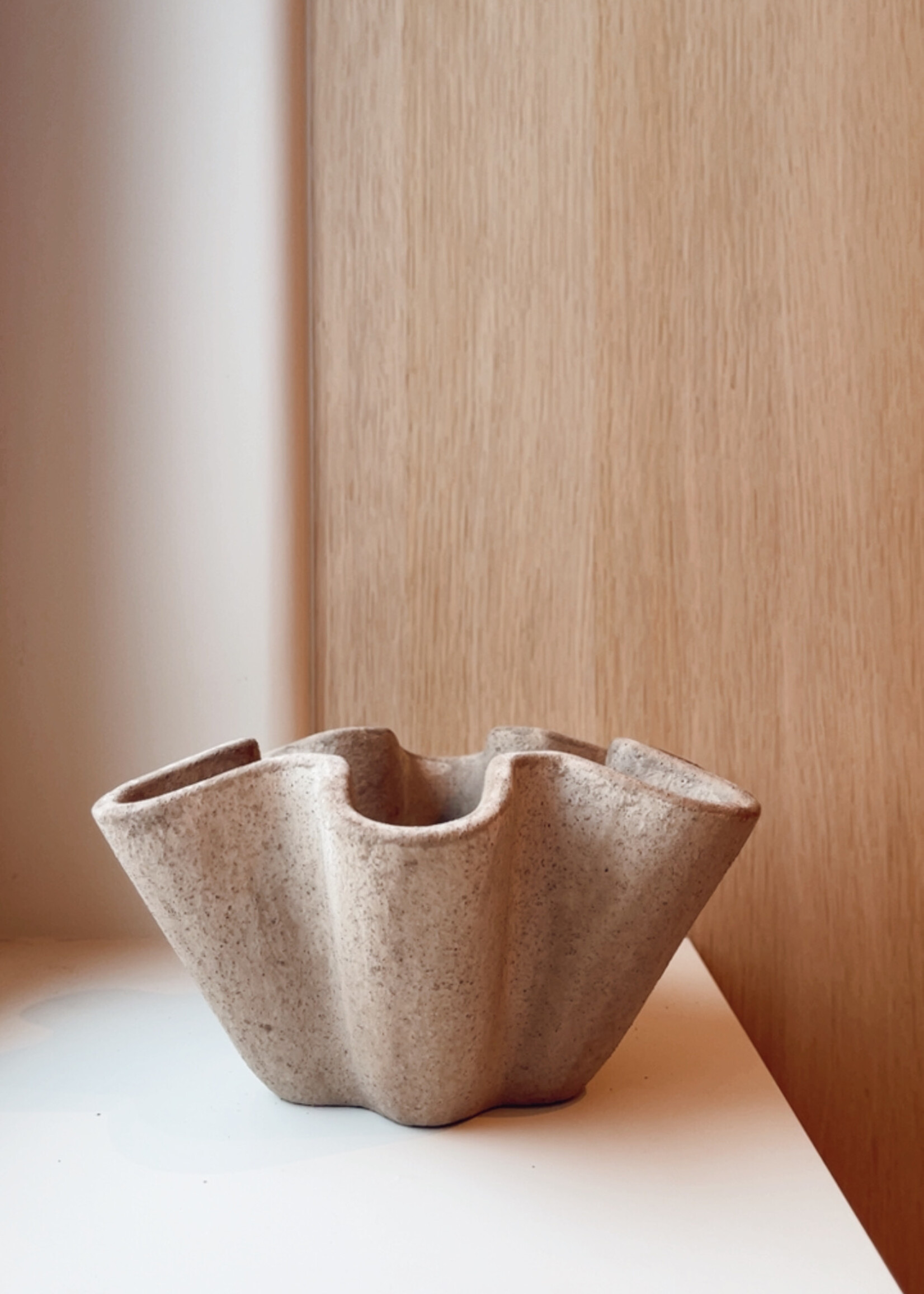 Schaal hoge rand met golf S