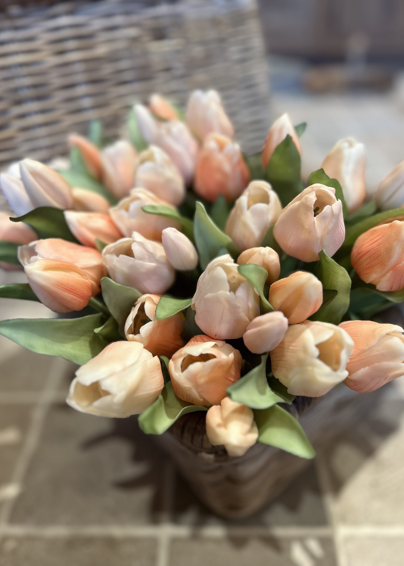 Tulpenbundel zalm 30 cm
