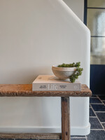 Schaal papier-maché look stone