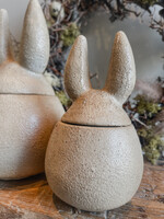 Konijn aardewerk crème potje S