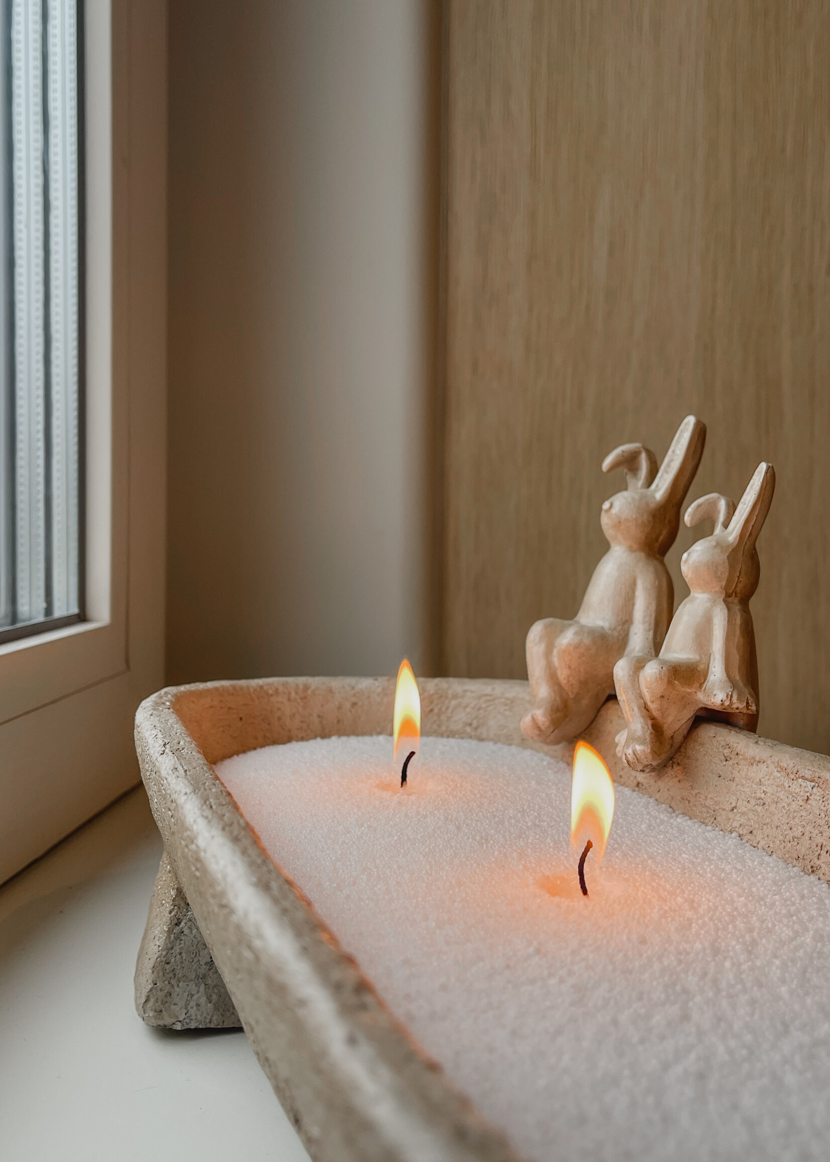 Bunny zittend op rand S