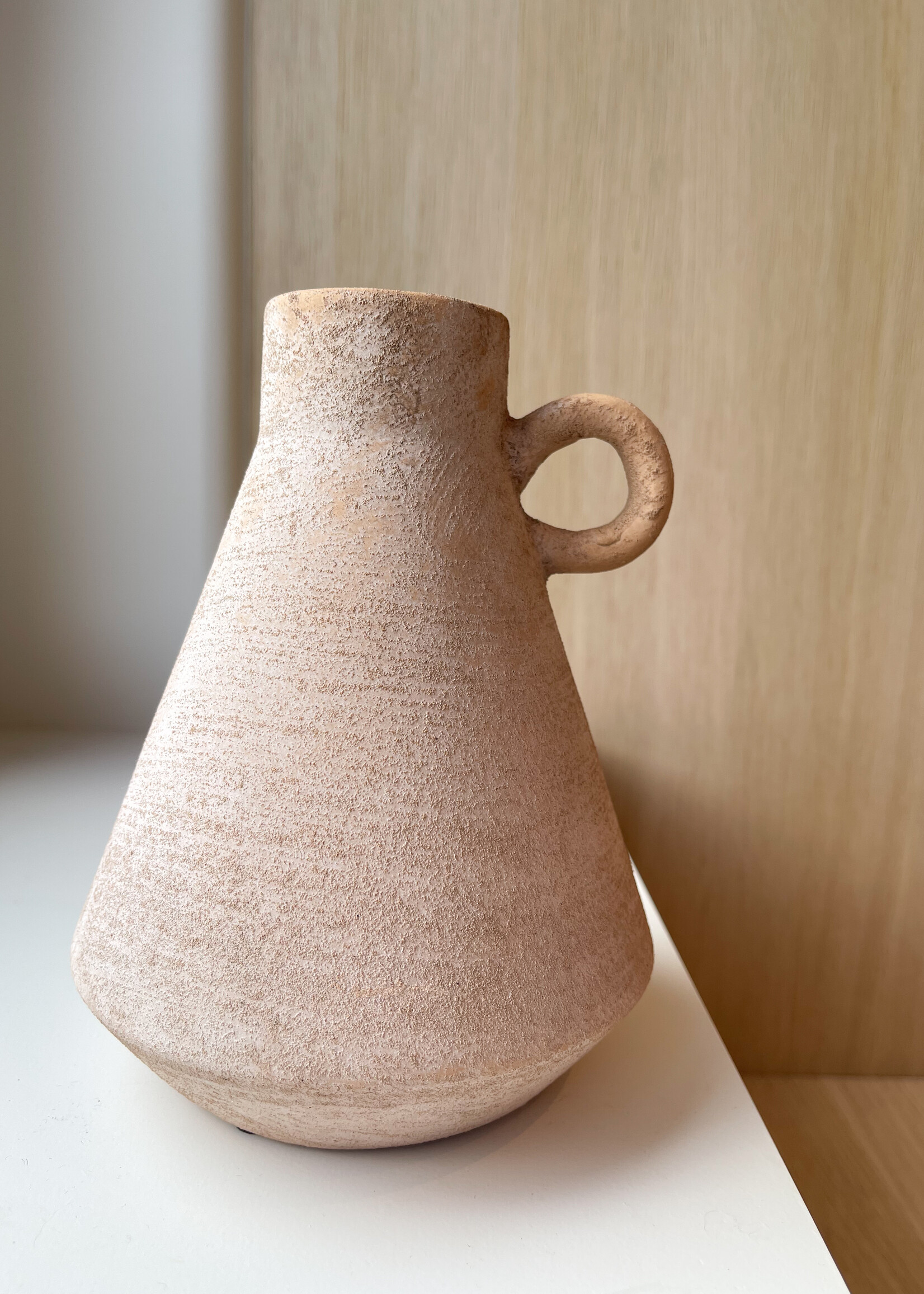 Kruikje oor hoekig zand/gold XS