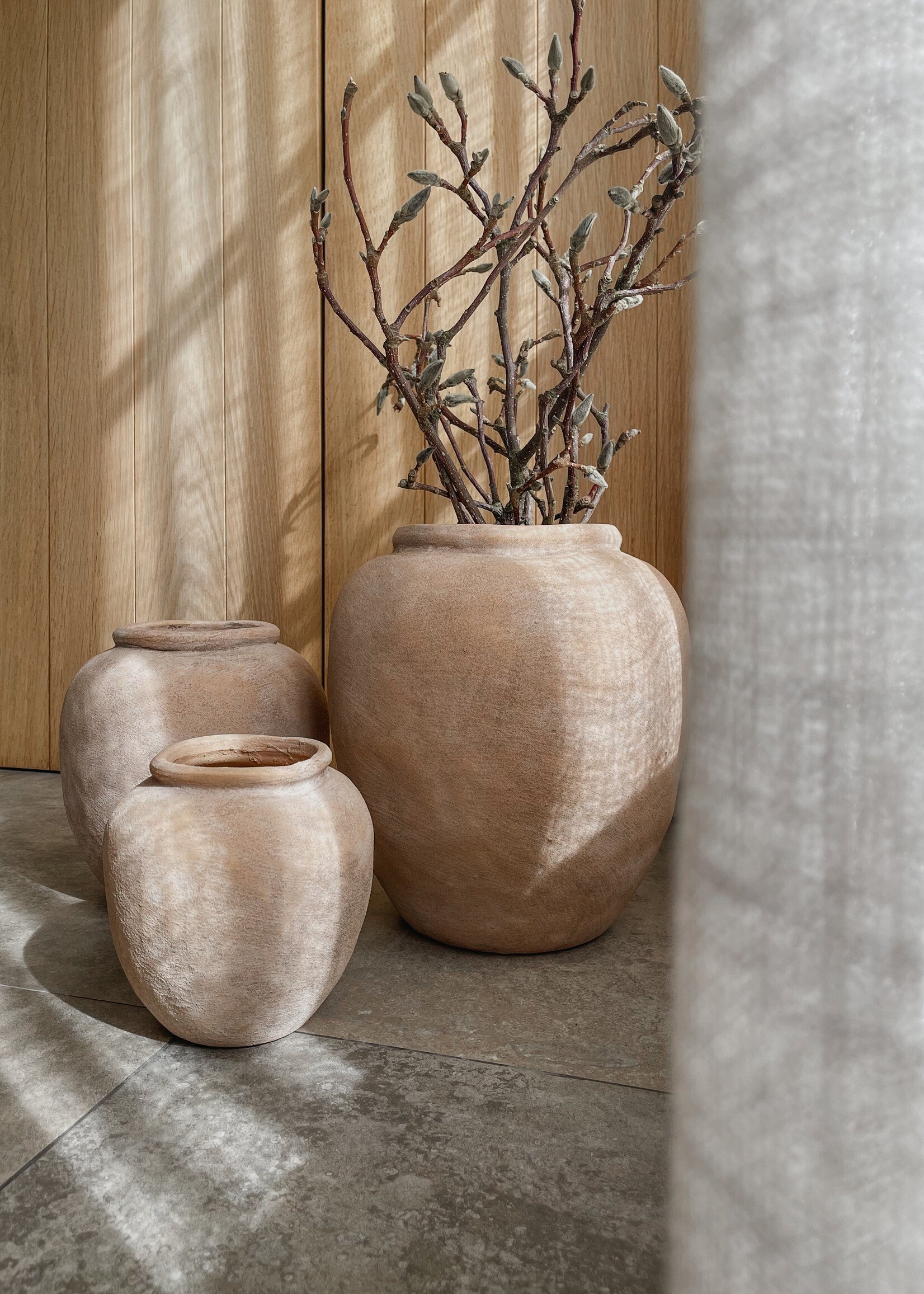 Vaas bol zandstructuur gold L