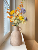 Kruik/vaas oor zand/gold L