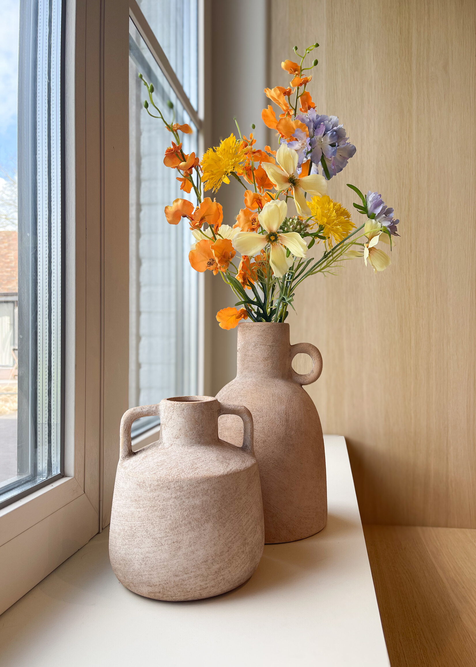 Kruikje laag dubbel oor zand/gold S