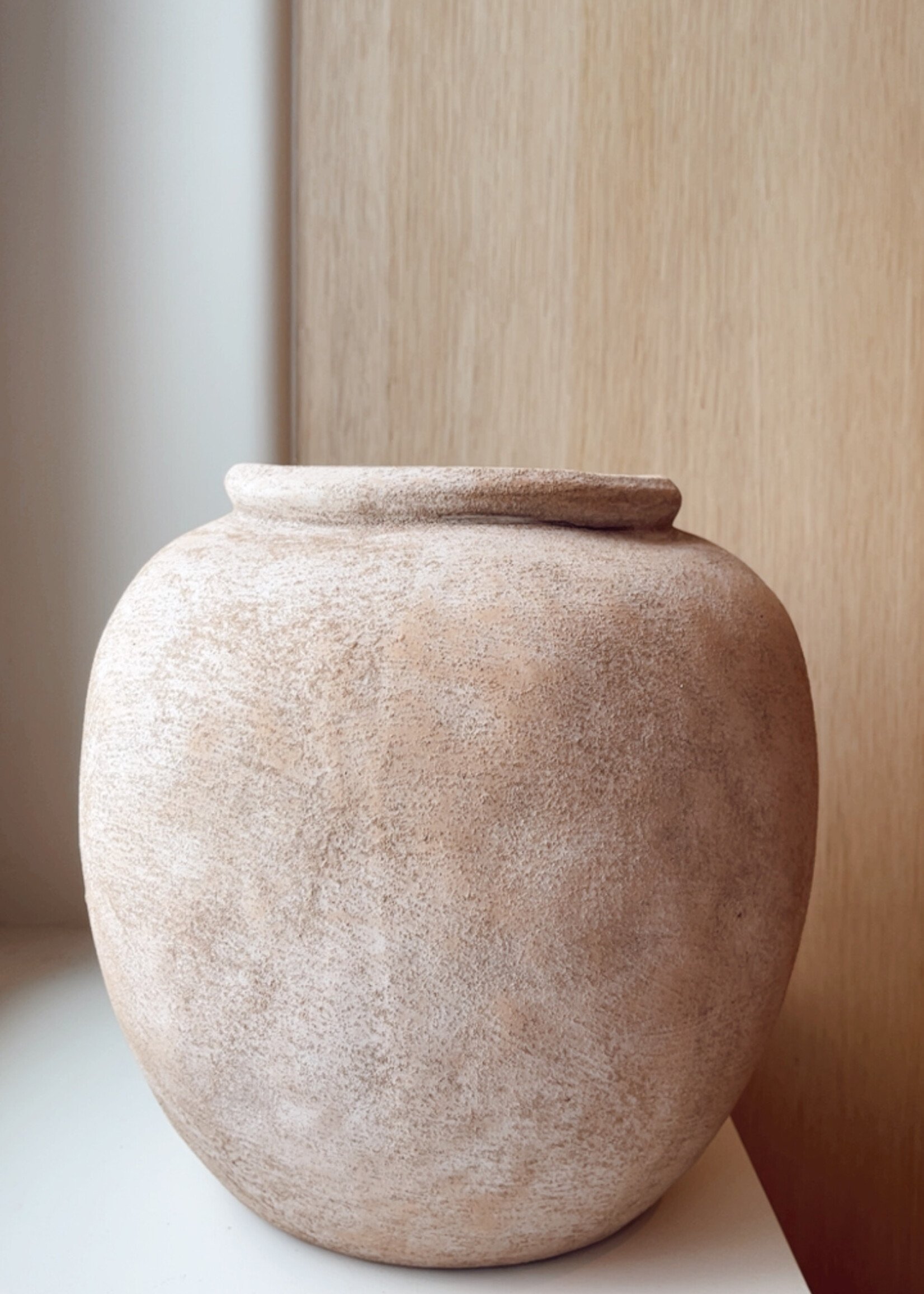 Vaas bol zandstructuur gold M