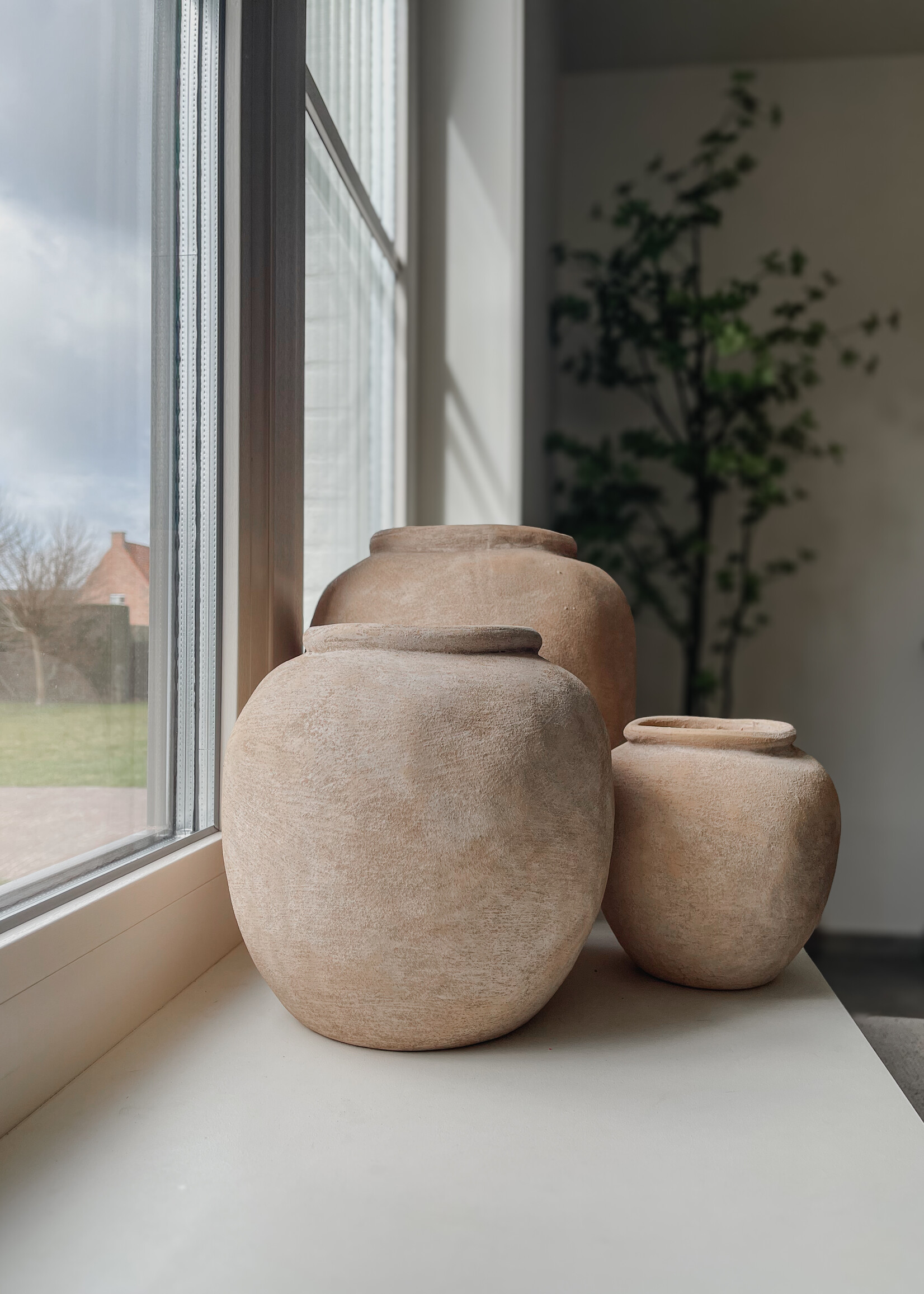 Vaas bol zandstructuur gold M