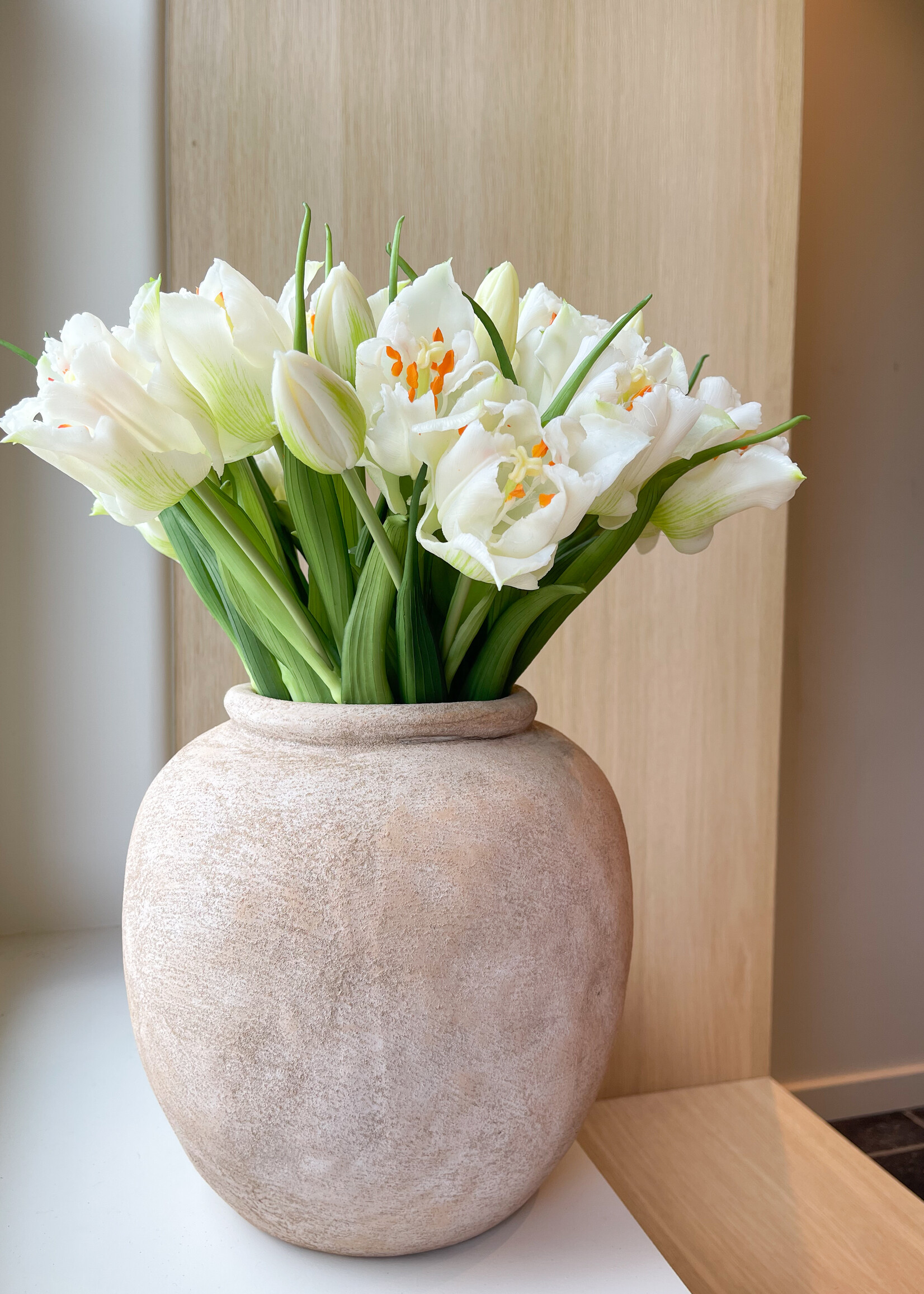 Vaas bol zandstructuur gold M