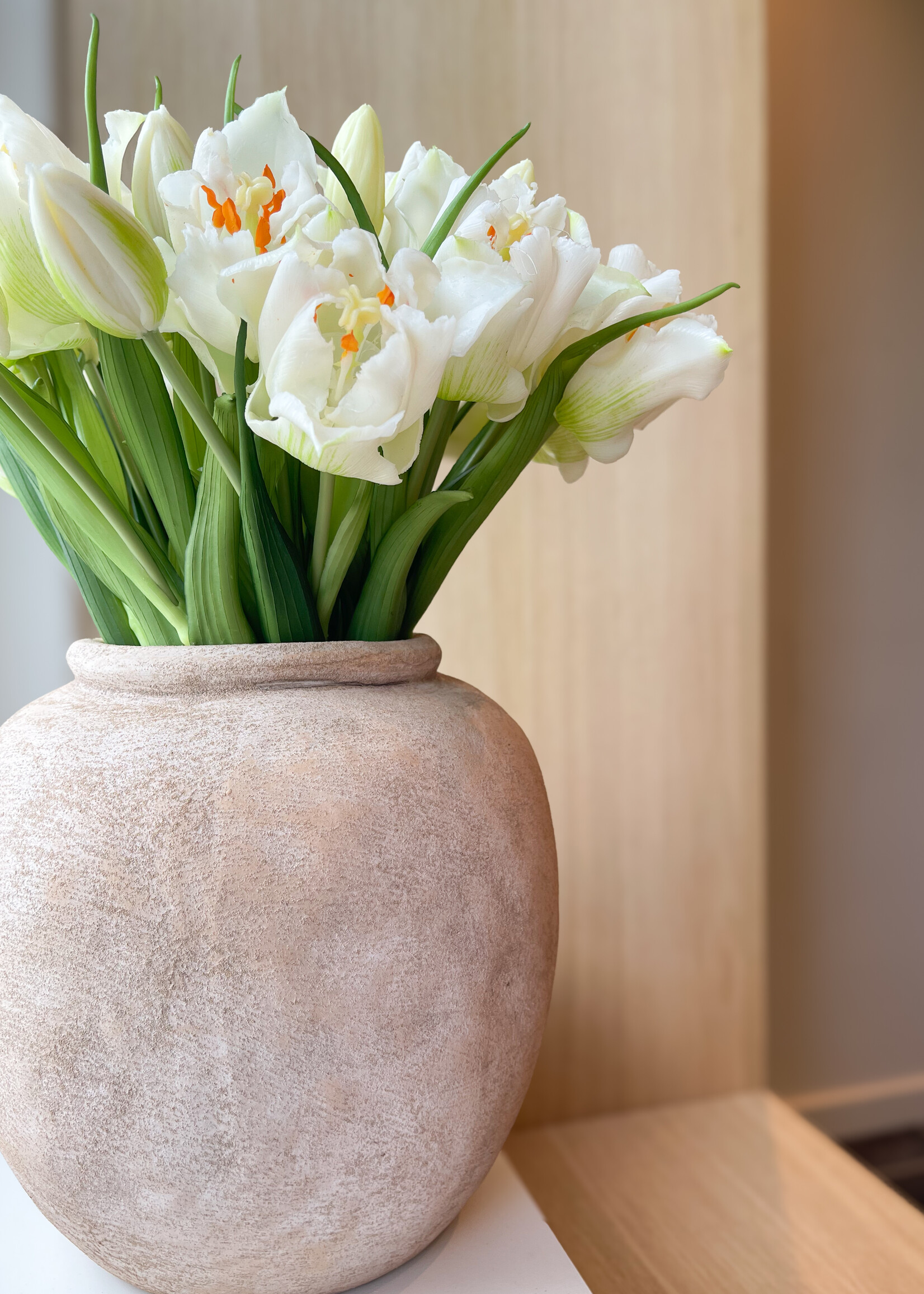 Vaas bol zandstructuur gold M