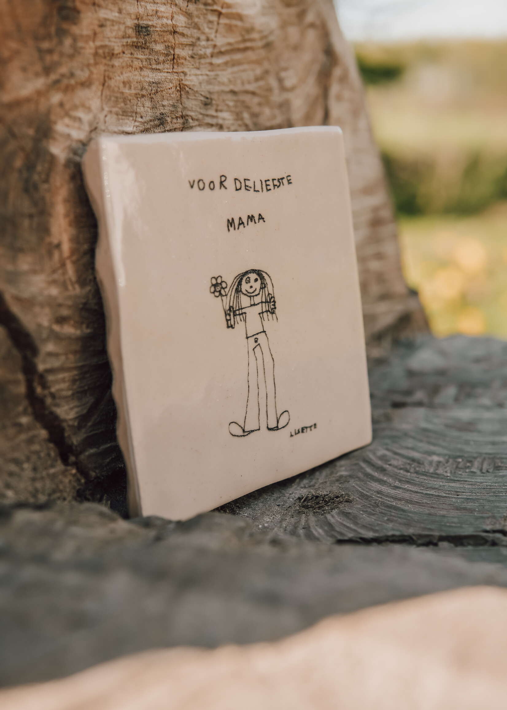 Gepersonaliseerd tegeltje - Moederdag