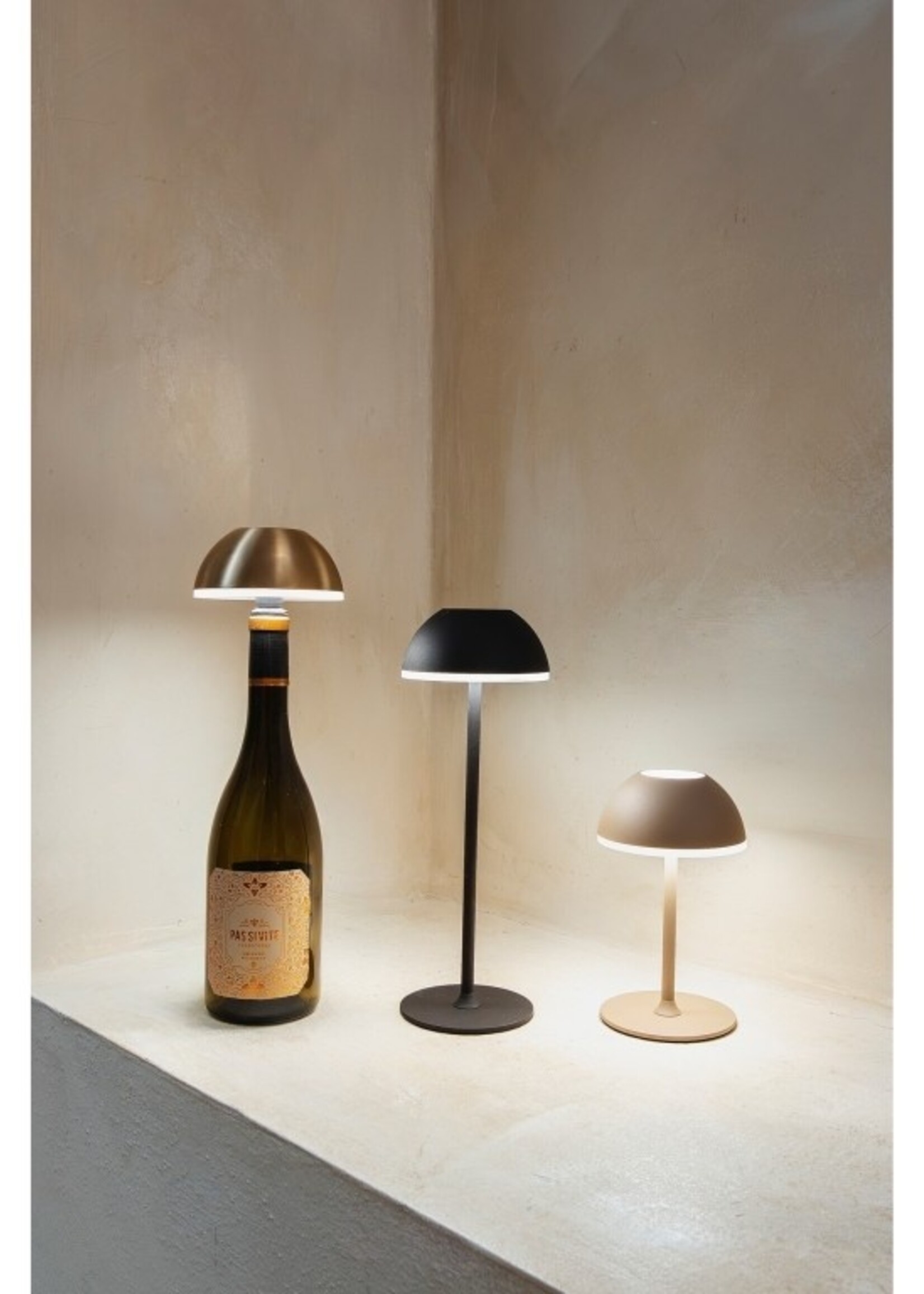 LED lamp 3-in-1 touch goud