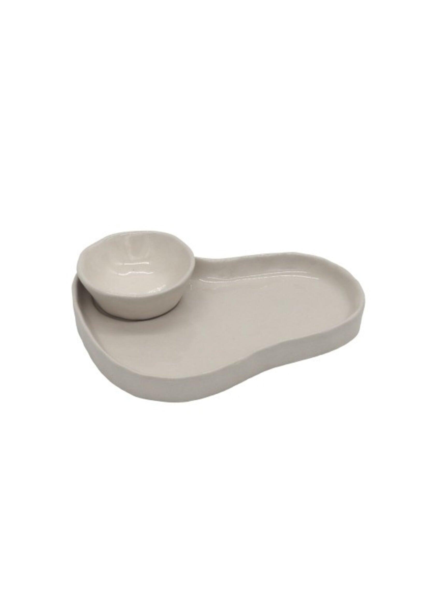 Serveerschaaltje klein + schaaltje crème