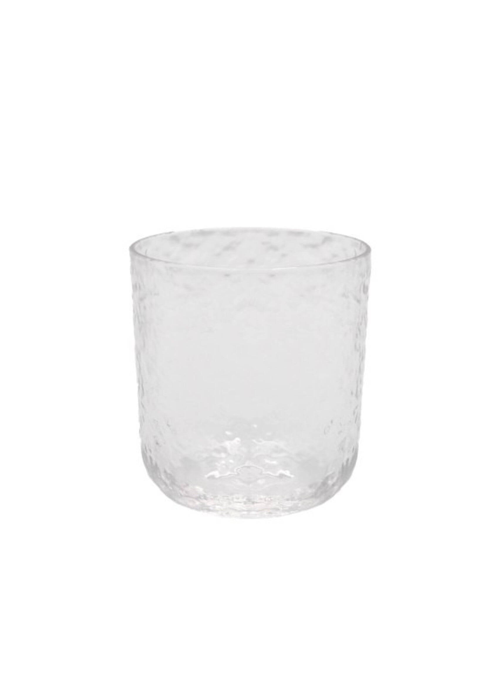 Waterglas gehamerd transparant 'outdoor'