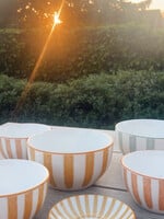 Zomers schaaltje gestreept laag 'orange'