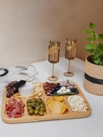 Aperitiefbord bamboe met deksel