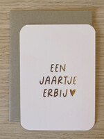 Mini kaartje 'een jaartje erbij'