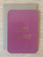 Mini kaartje 'happy birthday'