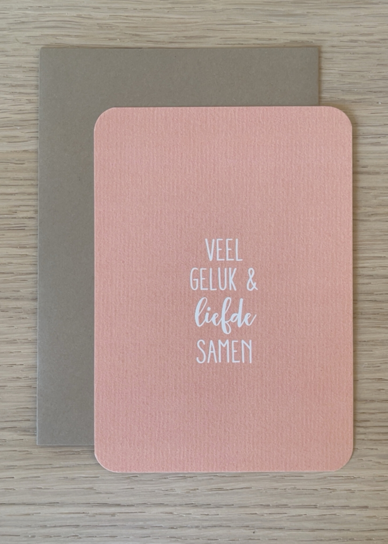Enkele kaart 'veel geluk & liefde samen'