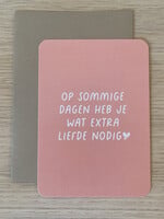 Enkele kaart 'extra liefde'