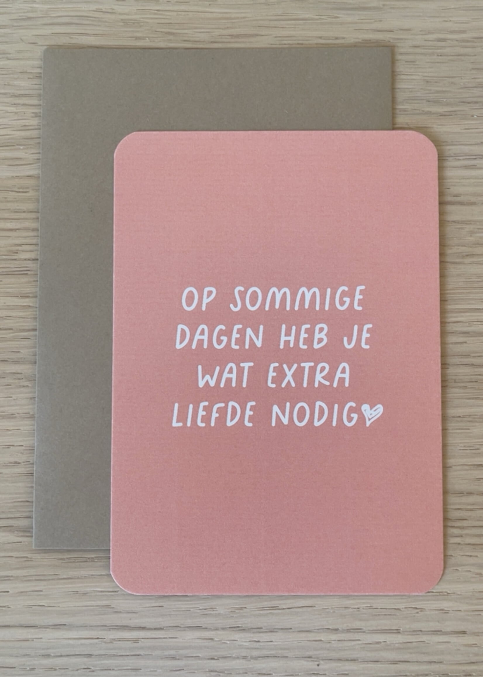 Enkele kaart 'extra liefde'