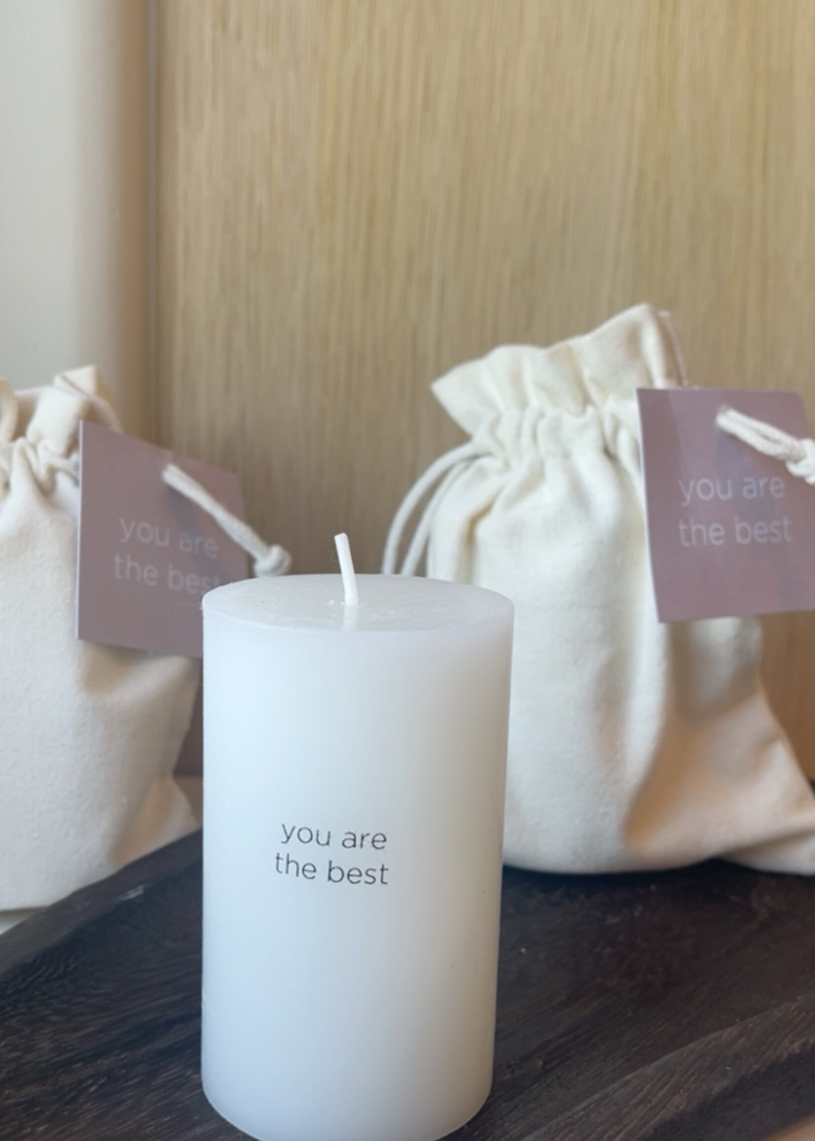 Kaars gift 'You are the best'