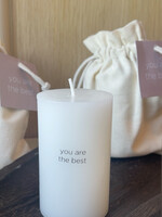 Kaars gift 'You are the best'