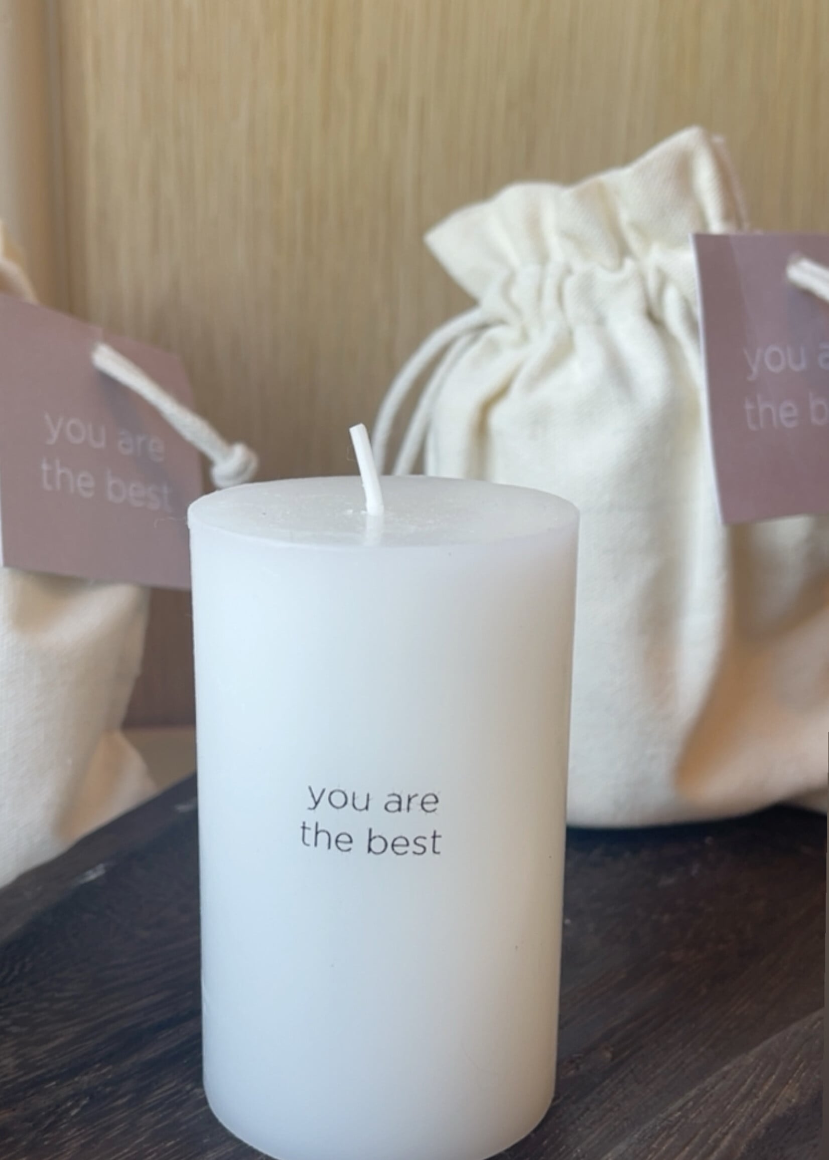 Kaars gift 'You are the best'