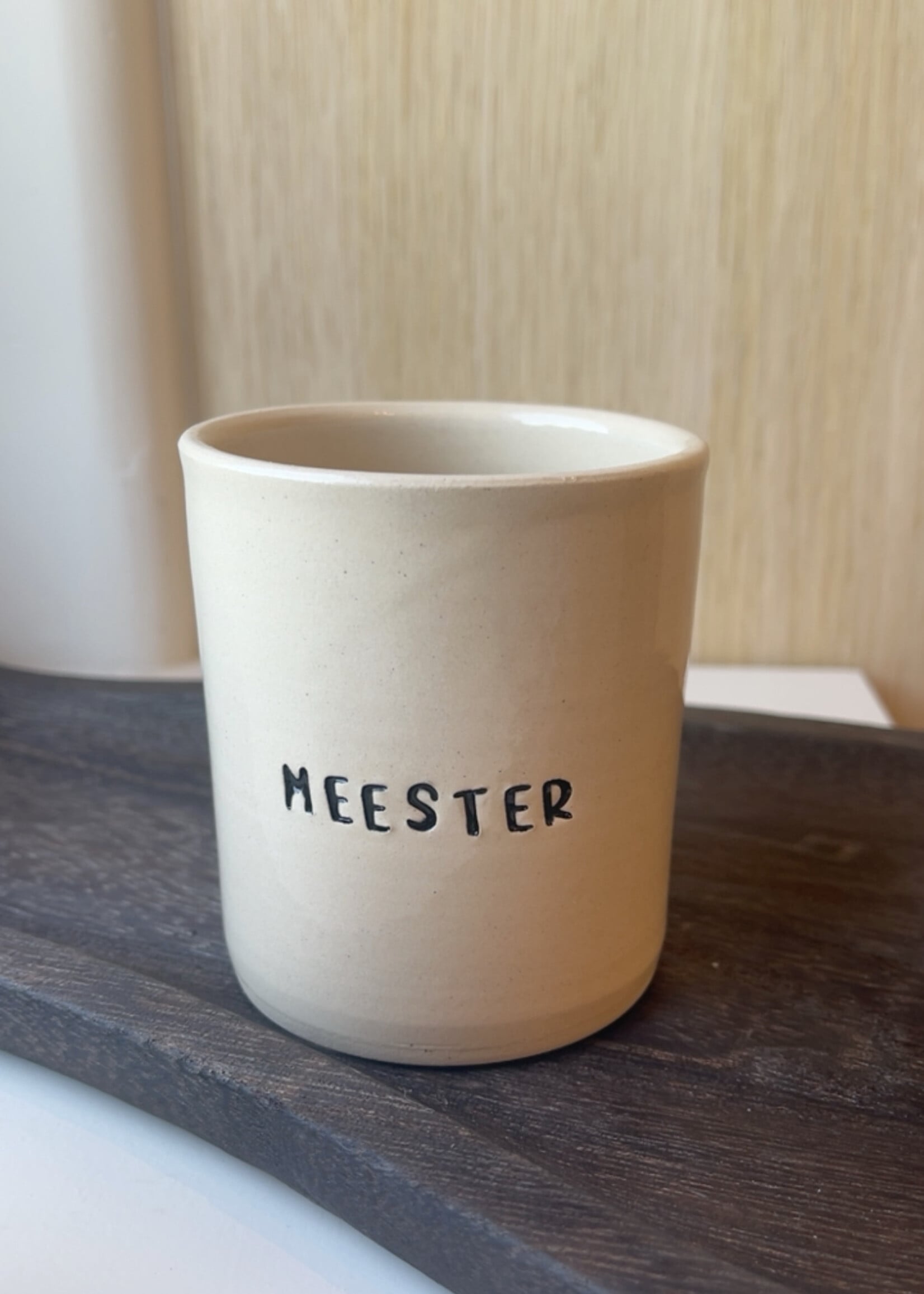 Mok keramiek 'meester'