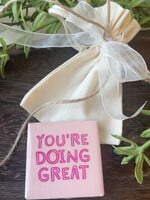 Magneettegeltje 'you're doing great'