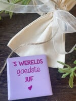 Magneettegeltje 'juf'