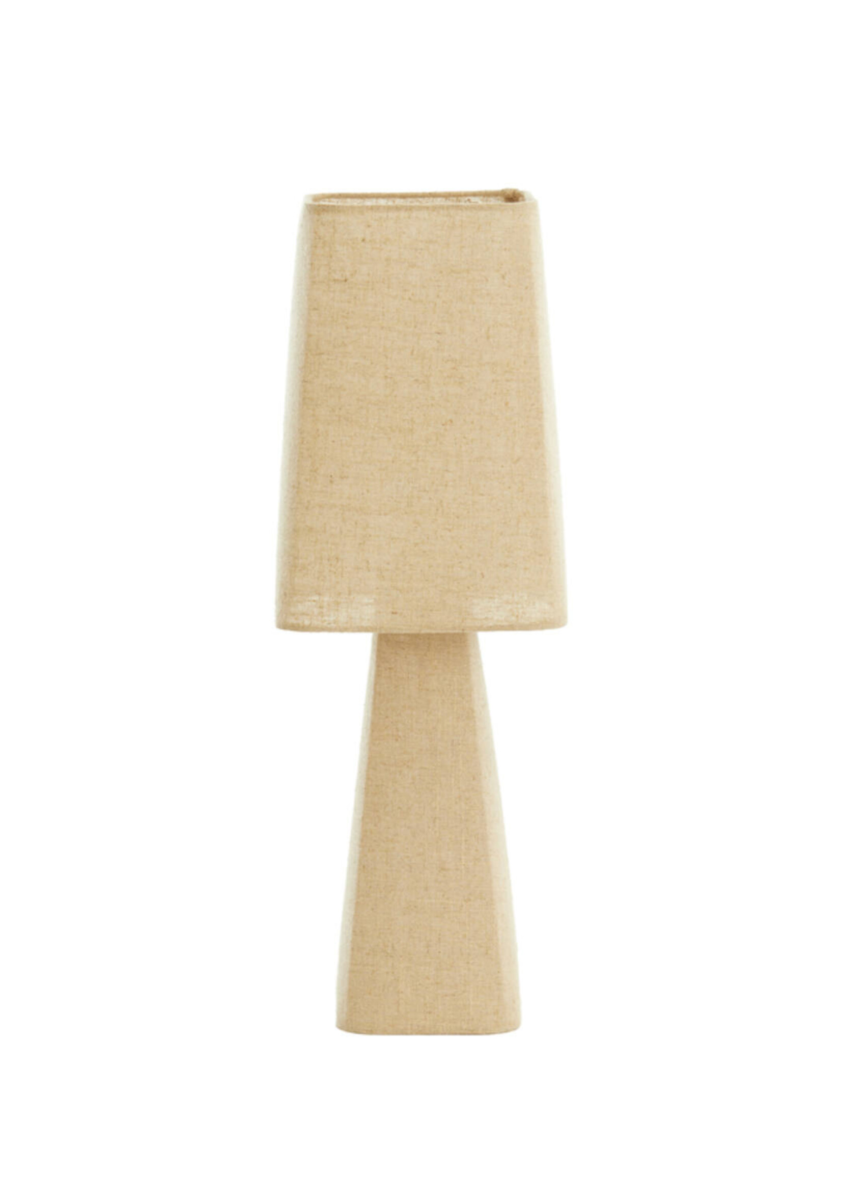 PRE-ORDER Tafellamp linnen naturel H58 cm