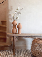 Vaas langwerpig mat 'light peach' L
