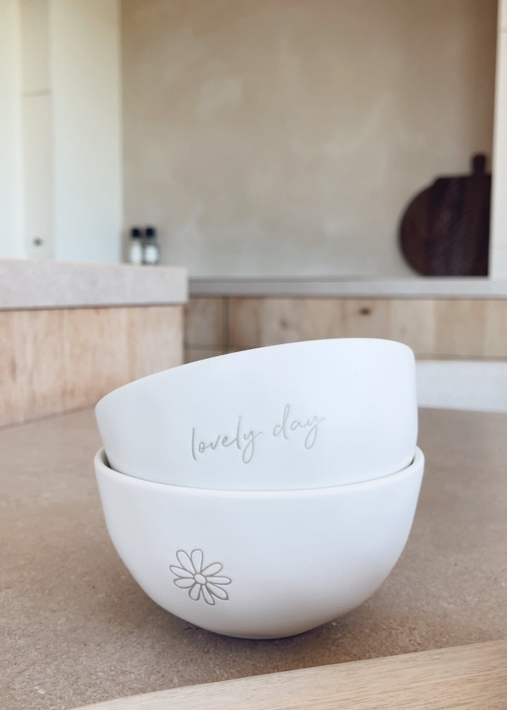 Ontbijtkom set van 2 'Daisy - Lovely Day'