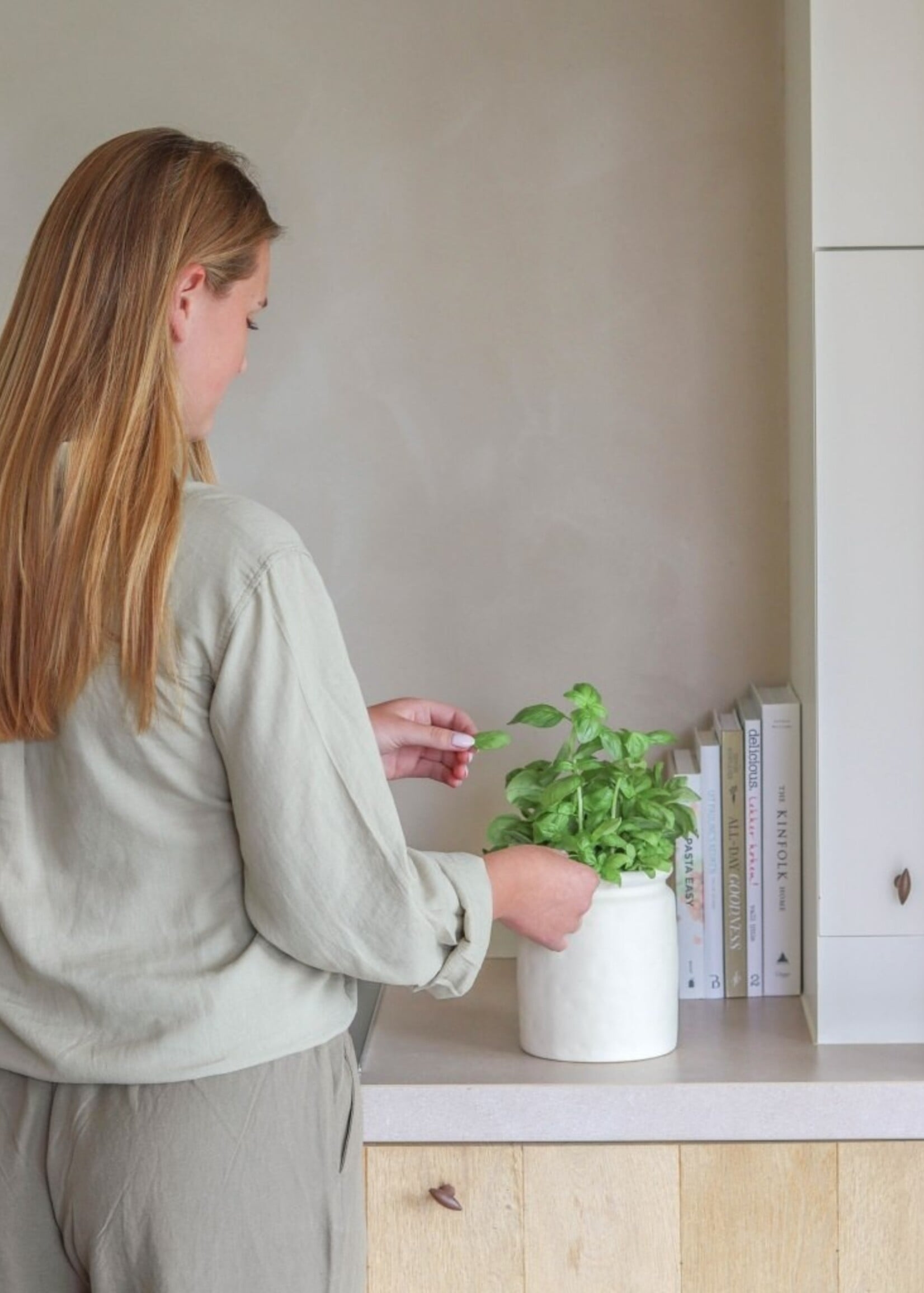 Pot lepelhouder crème