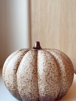 Pompoen bol plat beige/bruin L