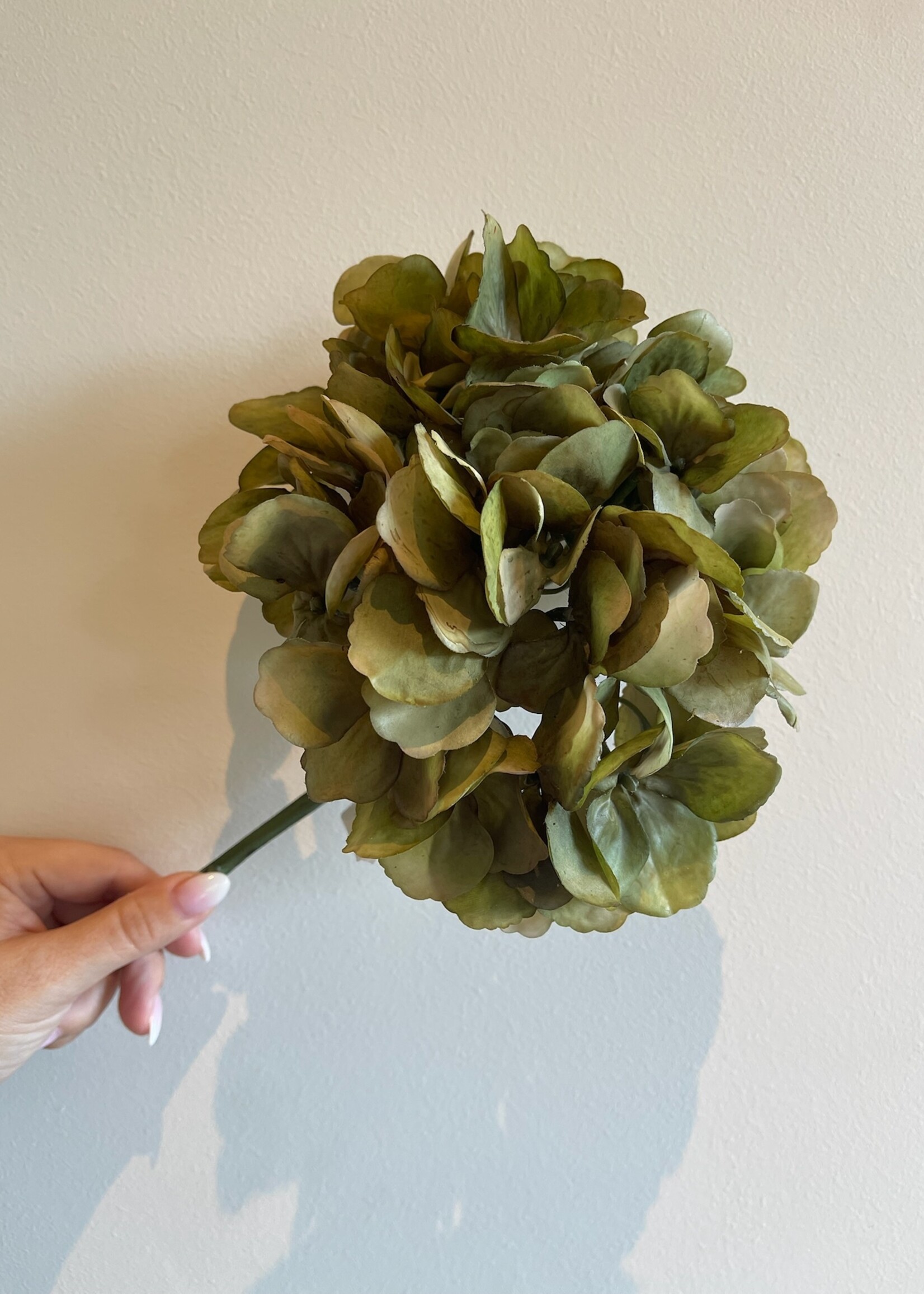 Hortensia 'green' real touch