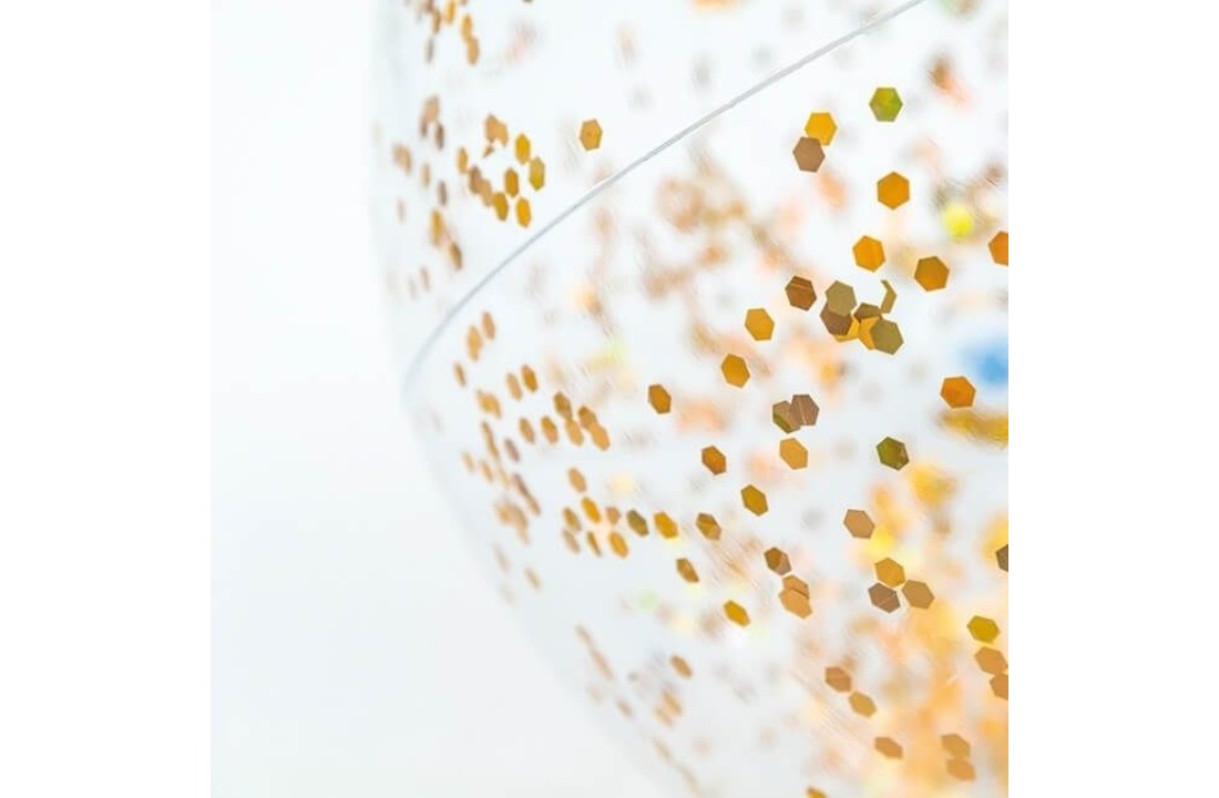 Gouden glitter strandbal