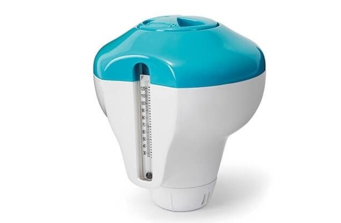 Intex 2-in-1 chloordrijver met thermometer