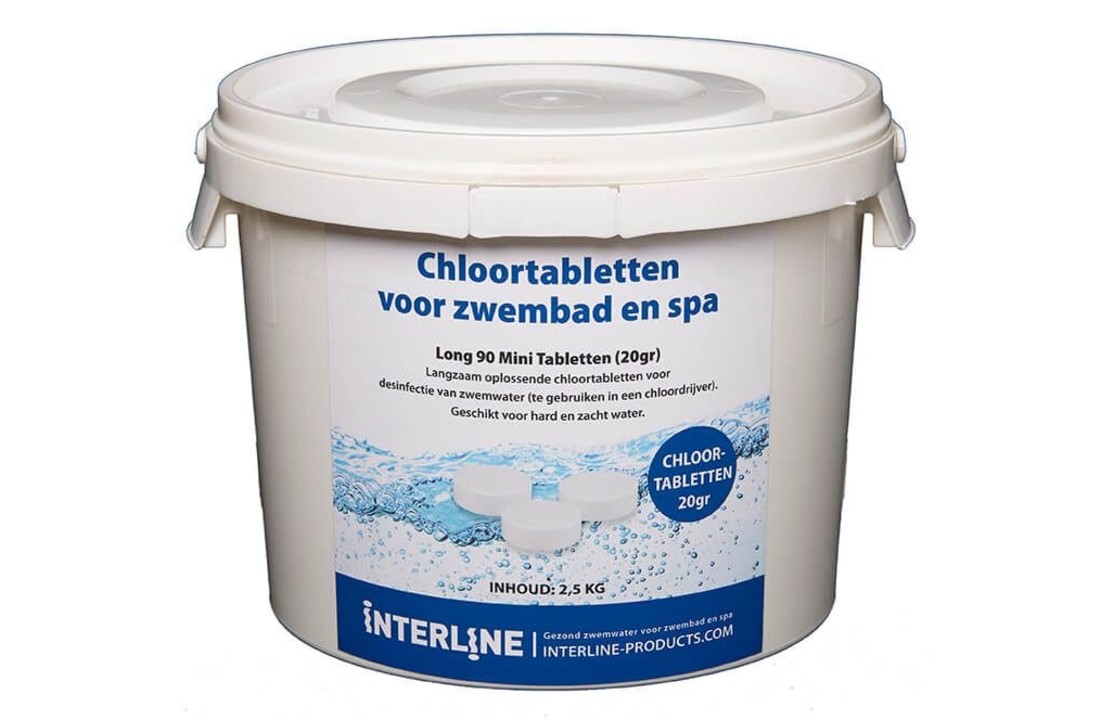 Interline Chloortabletten 20gr/2,5kg. (long90)