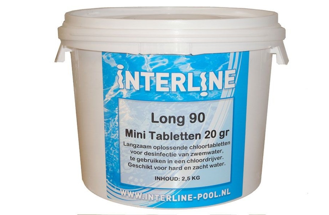 Interline Chloortabletten 20gr/2,5kg. (long90)
