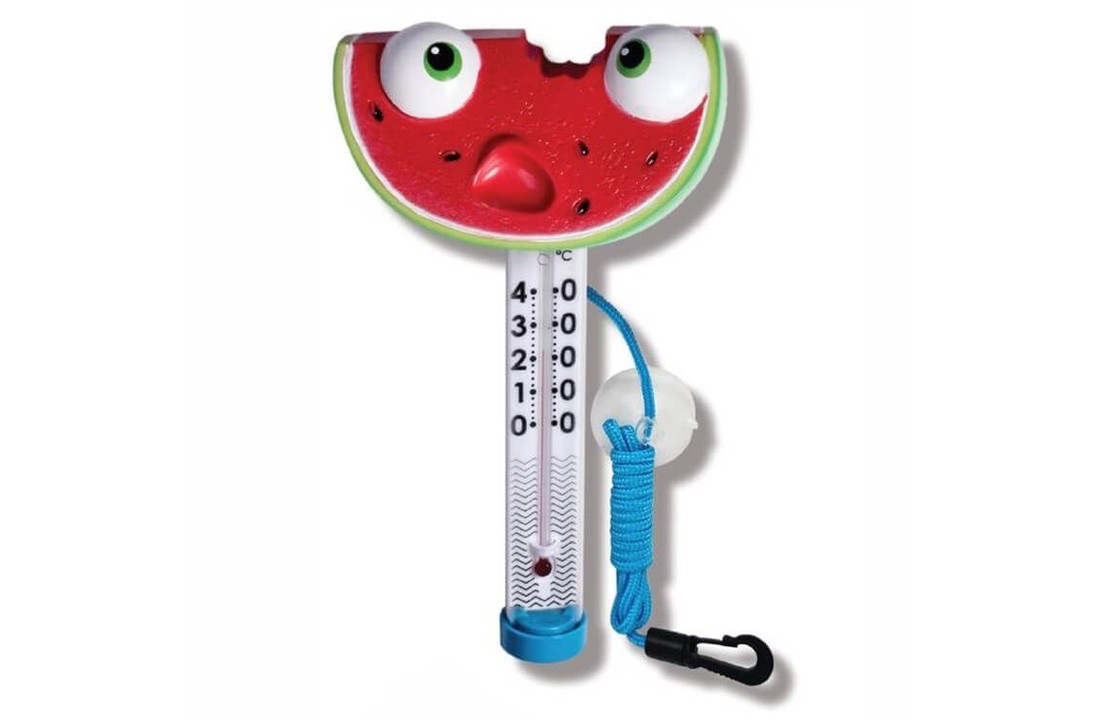 Vrolijke thermometer in fruitvorm