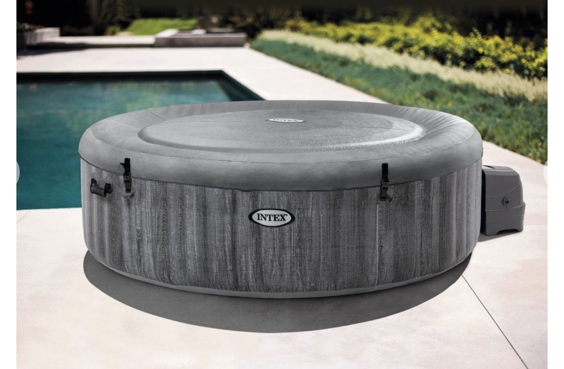 Intex PureSpa Greywood Deluxe opblaasbare spa 6-persoons