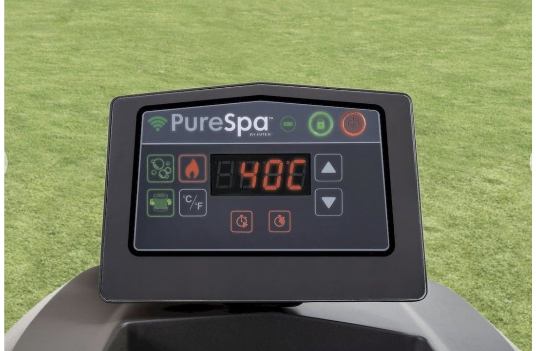 Intex PureSpa Greywood Deluxe opblaasbare spa 6-persoons