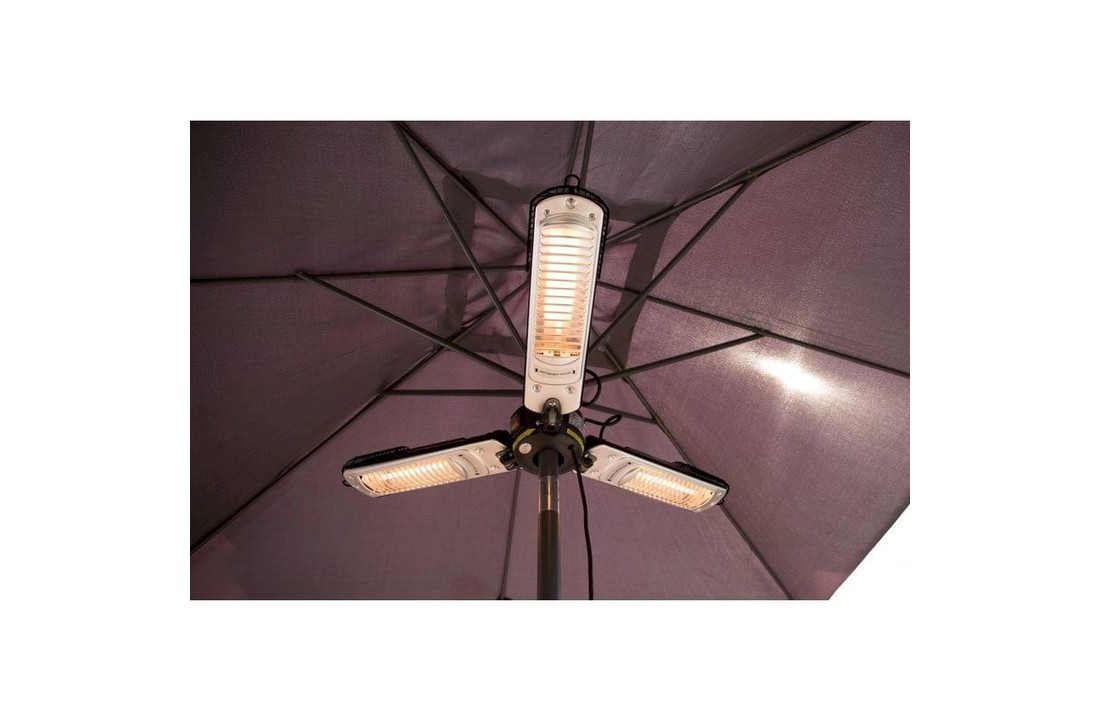 Onderzoek het logo Muildier Sunred Parasol Heater 2000 terrasverwarmer - Uw Buiten Specialist
