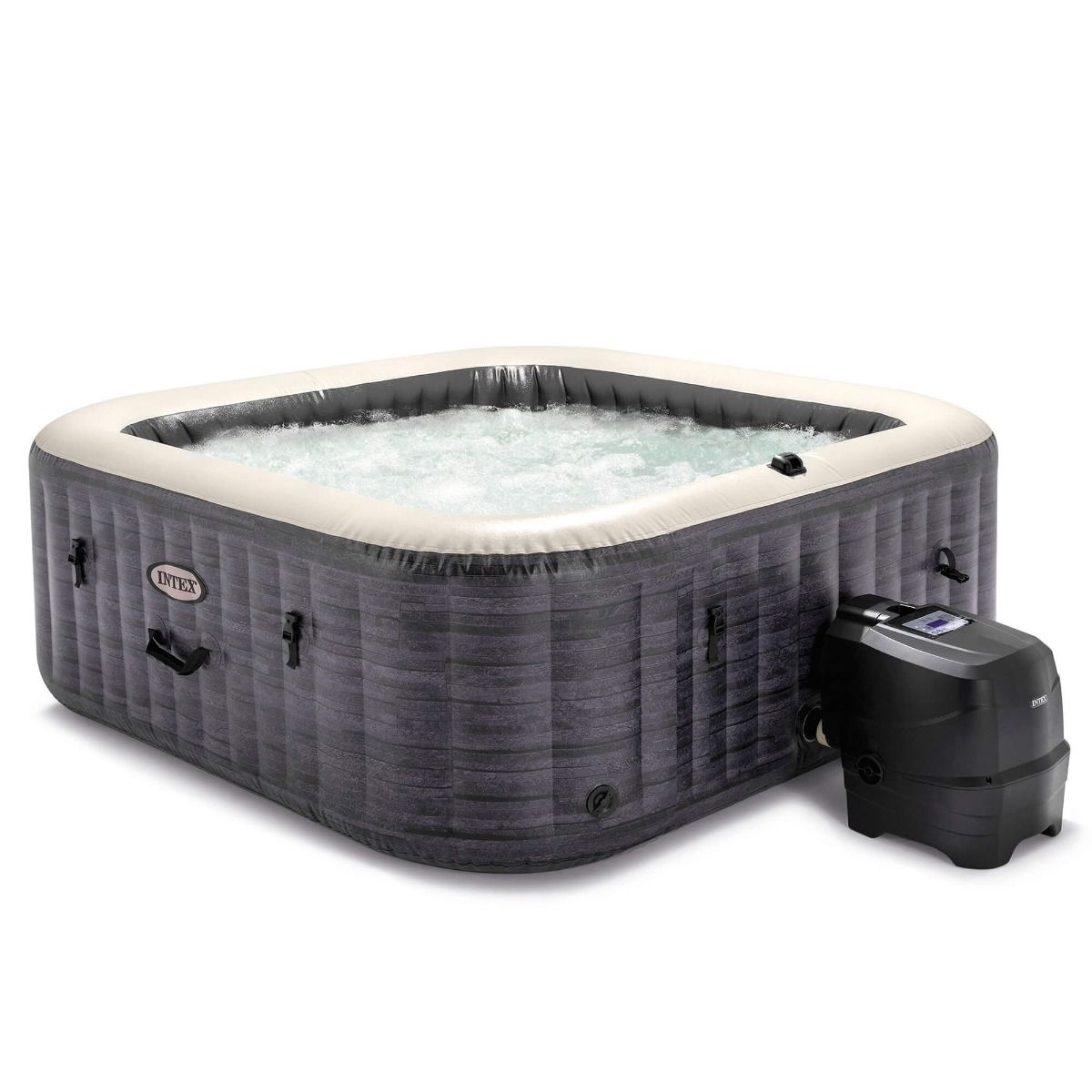 Intex Pure Spa Greystone Deluxe Bubble Spa 6persoons Uw Buiten