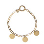 Gepersonaliseerde initialen armband | 3 bedels