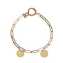 Gepersonaliseerde initialen armband | 2 bedels