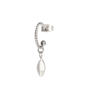 Oorring twisted babs zilver